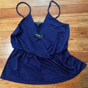 Express Purple Sleeveless Top